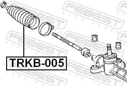 Faltenbalg, Lenkung Vorderachse FEBEST TRKB-005 Bild Faltenbalg, Lenkung Vorderachse FEBEST TRKB-005