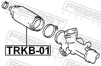 Faltenbalg, Lenkung Vorderachse FEBEST TRKB-01 Bild Faltenbalg, Lenkung Vorderachse FEBEST TRKB-01