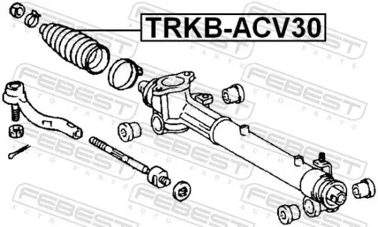 Faltenbalg, Lenkung Vorderachse FEBEST TRKB-ACV30 Bild Faltenbalg, Lenkung Vorderachse FEBEST TRKB-ACV30