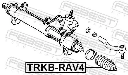 Faltenbalg, Lenkung Vorderachse FEBEST TRKB-RAV4 Bild Faltenbalg, Lenkung Vorderachse FEBEST TRKB-RAV4