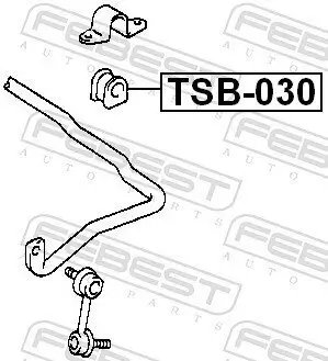 Lagerung, Stabilisator FEBEST TSB-030 Bild Lagerung, Stabilisator FEBEST TSB-030