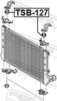Lagerung, Kühler FEBEST TSB-127 Bild Lagerung, Kühler FEBEST TSB-127