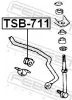 Lagerung, Stabilisator Hinterachse FEBEST TSB-711 Bild Lagerung, Stabilisator Hinterachse FEBEST TSB-711