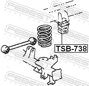 Anschlagpuffer, Federung Hinterachse FEBEST TSB-738 Bild Anschlagpuffer, Federung Hinterachse FEBEST TSB-738