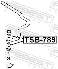 Lagerung, Achsstrebe FEBEST TSB-789 Bild Lagerung, Achsstrebe FEBEST TSB-789