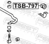 Lagerung, Stabilisator Vorderachse FEBEST TSB-797 Bild Lagerung, Stabilisator Vorderachse FEBEST TSB-797