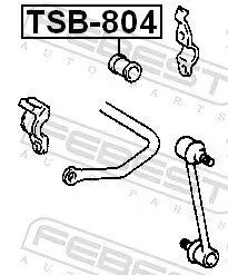 Lagerung, Stabilisator FEBEST TSB-804 Bild Lagerung, Stabilisator FEBEST TSB-804