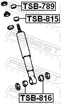 Distanzrohr, Stoßdämpfer FEBEST TSB-816 Bild Distanzrohr, Stoßdämpfer FEBEST TSB-816