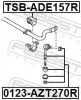 Lagerung, Stabilisator FEBEST TSB-ADE157R Bild Lagerung, Stabilisator FEBEST TSB-ADE157R