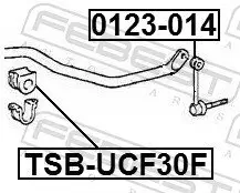 Lagerung, Stabilisator FEBEST TSB-UCF30F Bild Lagerung, Stabilisator FEBEST TSB-UCF30F