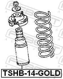 Staubschutzsatz, Stoßdämpfer Hinterachse FEBEST TSHB-14-GOLD Bild Staubschutzsatz, Stoßdämpfer Hinterachse FEBEST TSHB-14-GOLD