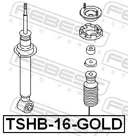 Staubschutzsatz, Stoßdämpfer Hinterachse FEBEST TSHB-16-GOLD Bild Staubschutzsatz, Stoßdämpfer Hinterachse FEBEST TSHB-16-GOLD