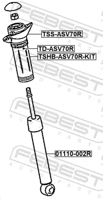 Staubschutzsatz, Stoßdämpfer Hinterachse FEBEST TSHB-ASV70R-KIT Bild Staubschutzsatz, Stoßdämpfer Hinterachse FEBEST TSHB-ASV70R-KIT