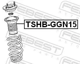 Schutzkappe/Faltenbalg, Stoßdämpfer FEBEST TSHB-GGN15 Bild Schutzkappe/Faltenbalg, Stoßdämpfer FEBEST TSHB-GGN15