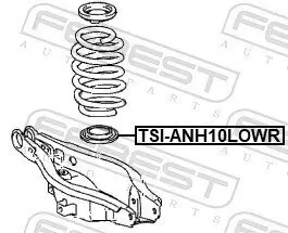 Federteller FEBEST TSI-ANH10LOWR Bild Federteller FEBEST TSI-ANH10LOWR