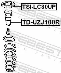 Federteller FEBEST TSI-LC80UP Bild Federteller FEBEST TSI-LC80UP