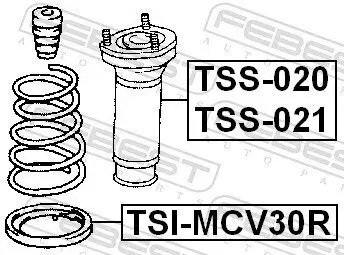 Federteller FEBEST TSI-MCV30R Bild Federteller FEBEST TSI-MCV30R