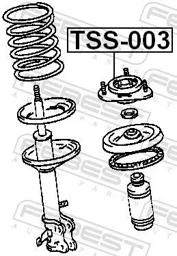 Federbeinstützlager Vorderachse FEBEST TSS-003 Bild Federbeinstützlager Vorderachse FEBEST TSS-003