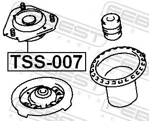 Federbeinstützlager FEBEST TSS-007 Bild Federbeinstützlager FEBEST TSS-007