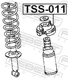 Federbeinstützlager Hinterachse FEBEST TSS-011 Bild Federbeinstützlager Hinterachse FEBEST TSS-011