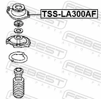 Federbeinstützlager Vorderachse FEBEST TSS-LA300AF Bild Federbeinstützlager Vorderachse FEBEST TSS-LA300AF