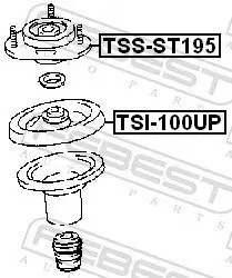 Federbeinstützlager Vorderachse FEBEST TSS-ST195 Bild Federbeinstützlager Vorderachse FEBEST TSS-ST195