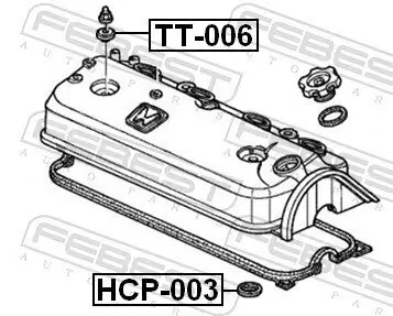 Dichtring, Kerzenschacht FEBEST TT-006 Bild Dichtring, Kerzenschacht FEBEST TT-006