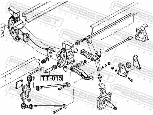 Hülse, Querlenkerlagerung FEBEST TT-015 Bild Hülse, Querlenkerlagerung FEBEST TT-015