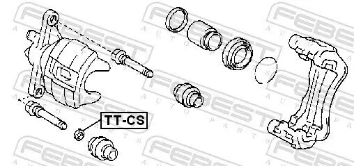 Zubehörsatz, Bremssattel FEBEST TT-CS Bild Zubehörsatz, Bremssattel FEBEST TT-CS