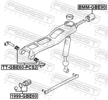 Buchse, Wähl-/Schaltstange FEBEST TT-GBE60-PCS2 Bild Buchse, Wähl-/Schaltstange FEBEST TT-GBE60-PCS2