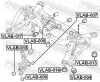 Lagerung, Achskörper Hinterachse vorne FEBEST VLAB-014 Bild Lagerung, Achskörper Hinterachse vorne FEBEST VLAB-014