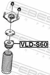 Anschlagpuffer, Federung Vorderachse FEBEST VLD-S60 Bild Anschlagpuffer, Federung Vorderachse FEBEST VLD-S60