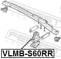 Lagerung, Motor FEBEST VLMB-S60RR Bild Lagerung, Motor FEBEST VLMB-S60RR