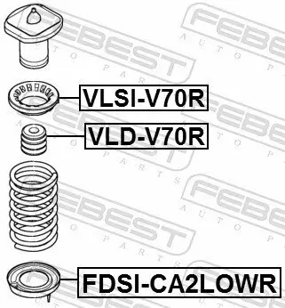 Federteller FEBEST VLSI-V70R Bild Federteller FEBEST VLSI-V70R