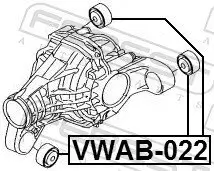 Lagerung, Differential FEBEST VWAB-022 Bild Lagerung, Differential FEBEST VWAB-022