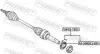 Lager, Antriebswelle FEBEST VWCB-7EDS Bild Lager, Antriebswelle FEBEST VWCB-7EDS