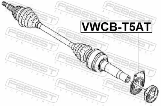 Lager, Antriebswelle FEBEST VWCB-T5AT Bild Lager, Antriebswelle FEBEST VWCB-T5AT