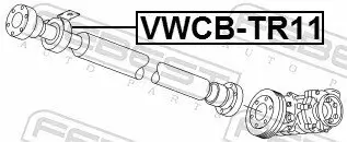 Lager, Gelenkwellenmittellager FEBEST VWCB-TR11 Bild Lager, Gelenkwellenmittellager FEBEST VWCB-TR11