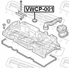 Dichtring, Einspritzventil FEBEST VWCP-001 Bild Dichtring, Einspritzventil FEBEST VWCP-001