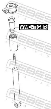 Anschlagpuffer, Federung FEBEST VWD-TIGIIR Bild Anschlagpuffer, Federung FEBEST VWD-TIGIIR