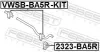 Reparatursatz, Stabilisatorlager Hinterachse beidseitig FEBEST VWSB-BA5R-KIT Bild Reparatursatz, Stabilisatorlager Hinterachse beidseitig FEBEST VWSB-BA5R-KIT