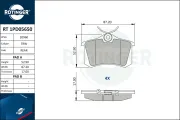 Bremsbelagsatz, Scheibenbremse ROTINGER RT 1PD05650