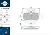 Bremsbelagsatz, Scheibenbremse Hinterachse ROTINGER RT 1PD13160