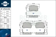 Bremsbelagsatz, Scheibenbremse Hinterachse ROTINGER RT 1PD21450