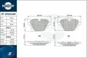 Bremsbelagsatz, Scheibenbremse ROTINGER RT 1PD21620