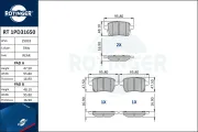 Bremsbelagsatz, Scheibenbremse Hinterachse ROTINGER RT 1PD31650