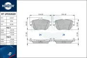 Bremsbelagsatz, Scheibenbremse Hinterachse ROTINGER RT 1PD32620