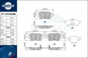 Bremsbelagsatz, Scheibenbremse Hinterachse ROTINGER RT 1PD36080