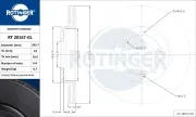 Bremsscheibe Hinterachse ROTINGER RT 20167-GL