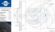 Bremsscheibe Vorderachse ROTINGER RT 22517-GL T5